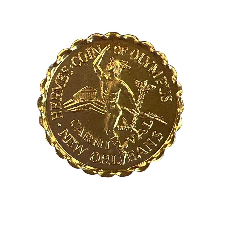 MARDI GRAS HERMES COIN OF OLYMPUS  RETURN TO THE TREASURE ISLAND 1992 Doubloon